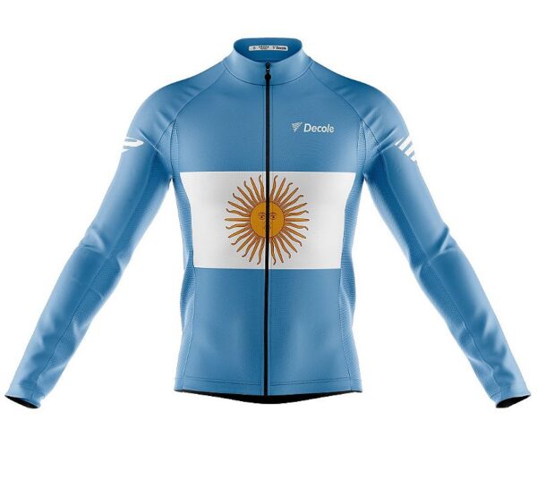 Camisa Ciclismo Argentina Manga Longa Decole Uv Bike - Imagem 1