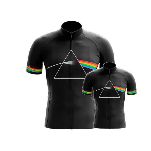 Kit Pai E Filho Pink Floyd Camisa Ciclismo Manga Curta Bike - Imagem 1