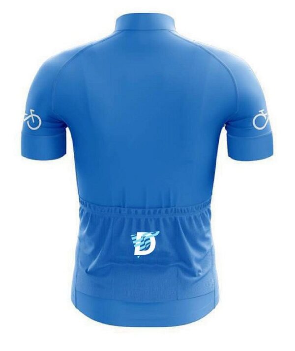Kit Pai E Filho Camisa Ciclismo Bike Forever Azul Manga Curta Uv - Imagem 2