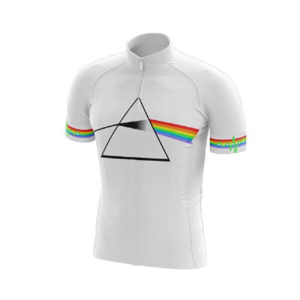 Camisa Ciclismo Infantil Pink Floyd Branco Dry Fit - Imagem 3
