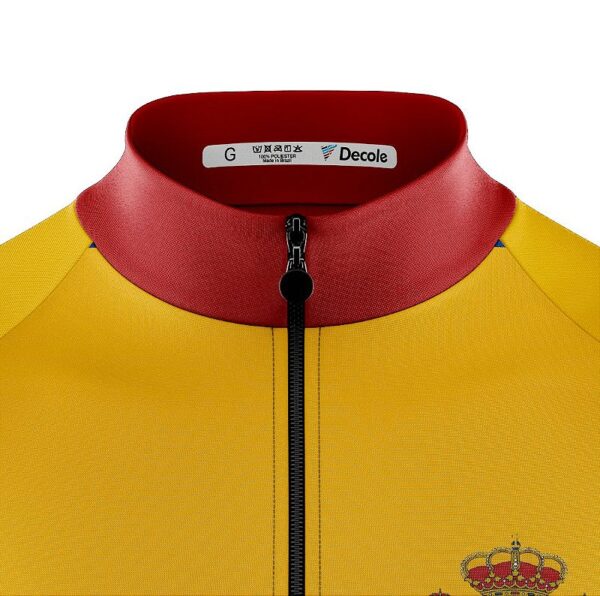 Camisa Ciclismo Espanha Manga Longa Decole Uv Bike Mtb - Imagem 3