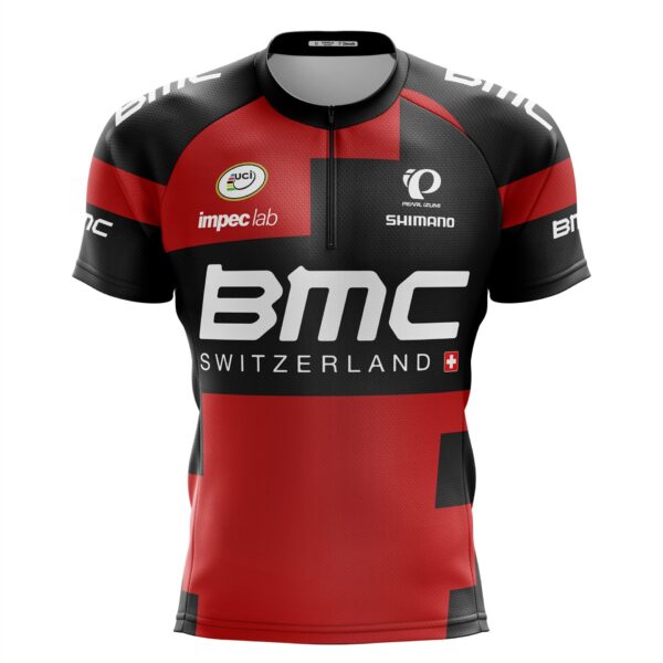Camisa Ciclismo Infantil BMC Manga Curta Dryfit - Imagem 3
