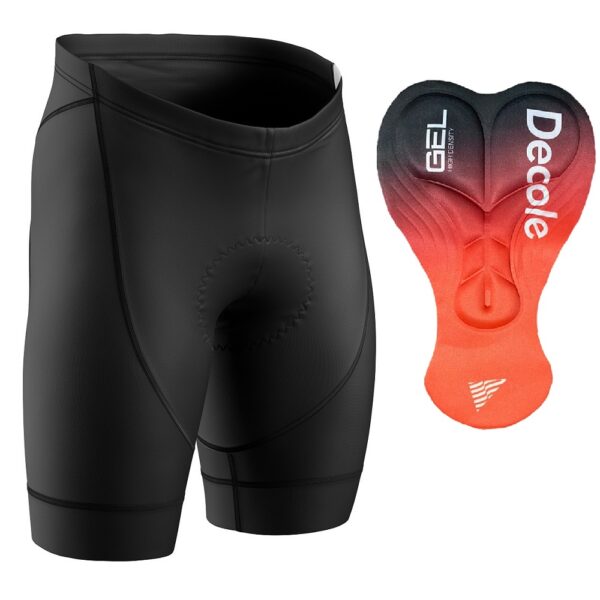 Bermuda Masculina de Compressão com Forro Gel Faixa Preta - Imagem 1
