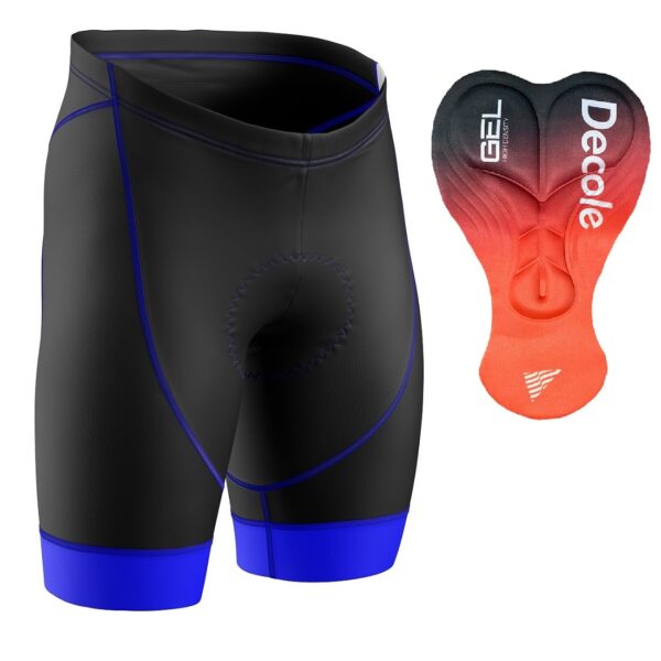Bermuda Masculina de Compressão com Forro Gel Faixa Azul - Imagem 1