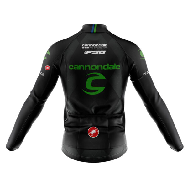 Camisa Ciclismo Cannondale Manga Longa Zíper Full Fitness Dry Fit Decole - Imagem 2