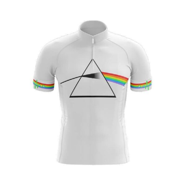 Camisa Ciclismo Pink Floyd Manga Curta Zíper Fitness Dry Fit Mtb - Imagem 1