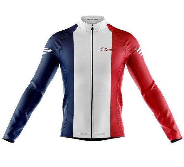 Camisa Ciclismo França Manga Longa Decole Uv Bike - Imagem 1