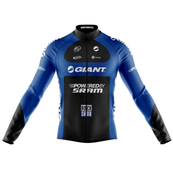 Camisa Ciclismo Giant Manga Longa Zíper Full Proteção UV Dry Fit - Imagem 1