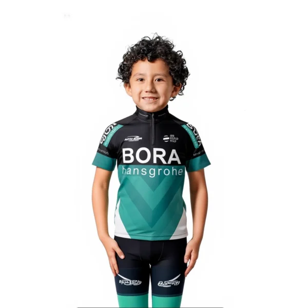 Camisa Ciclismo Infantil Bora Manga Curta Dryfit - Imagem 1