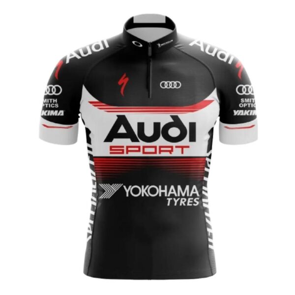 Camisa Ciclismo Audi Dry Fit Roupa Mtb Manga Curta Bike Mtb - Imagem 1