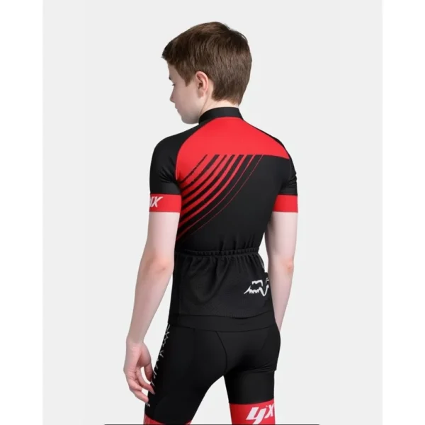 Camisa Ciclismo Infantil Fox Vermelha Manga Curta Dryfit - Imagem 2