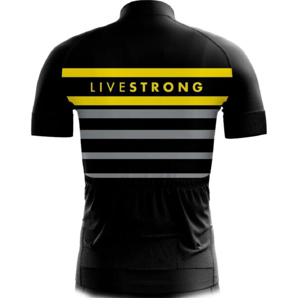 Kit Camisa Ciclismo Pai E Filho Livestrong Dry Fit Mtb Bike - Imagem 2