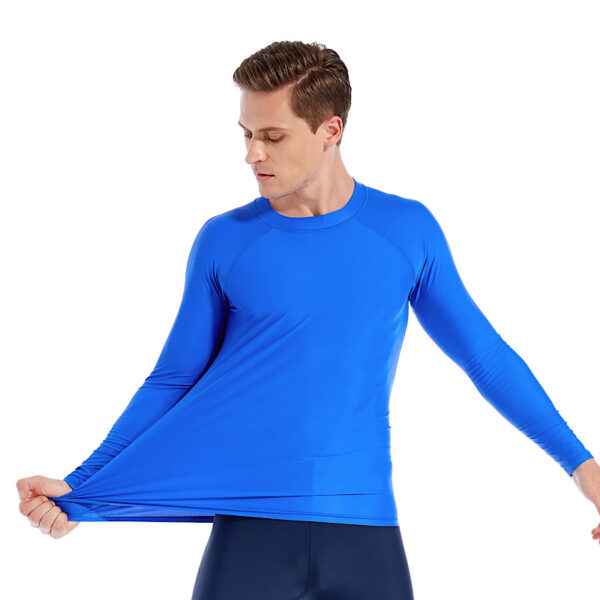 Camisa Segunda Pele Proteção Solar UV 50 Azul - Imagem 1
