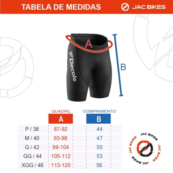 Bermuda Fox Azul Para Ciclismo Com Forro Gel Confortável - Imagem 4